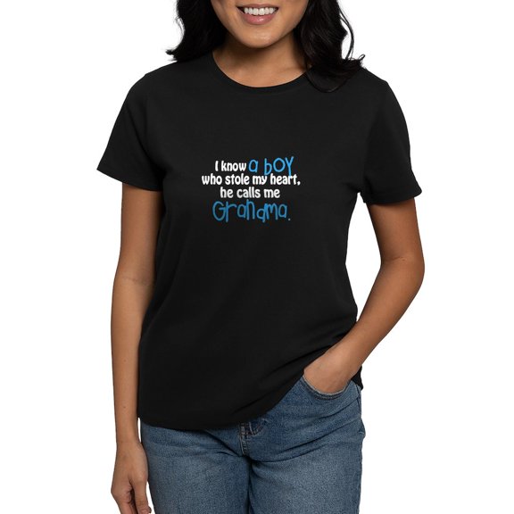 CafePress - I Know A Boy T Shirt - Women's Traditional Fit Dark T-Shirt
