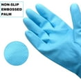 thumbnail image 5 of Dishwashing Rubber Gloves for Cleaning – 4 Pairs Household Gloves Including Blue, Pink, Green and Red, Non Latex and Fit Your Hands Well, Great Kitchen Tools, 5 of 6