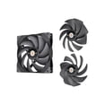 thumbnail image 2 of Thermaltake SWAFAN GT14 PC Cooling Fan, 3 Types of Detachable Fan Blades, High Pressure/High Air Flow/ Reversed (Single Fan Pack) CL-F157-PL14BL-A, 2 of 5