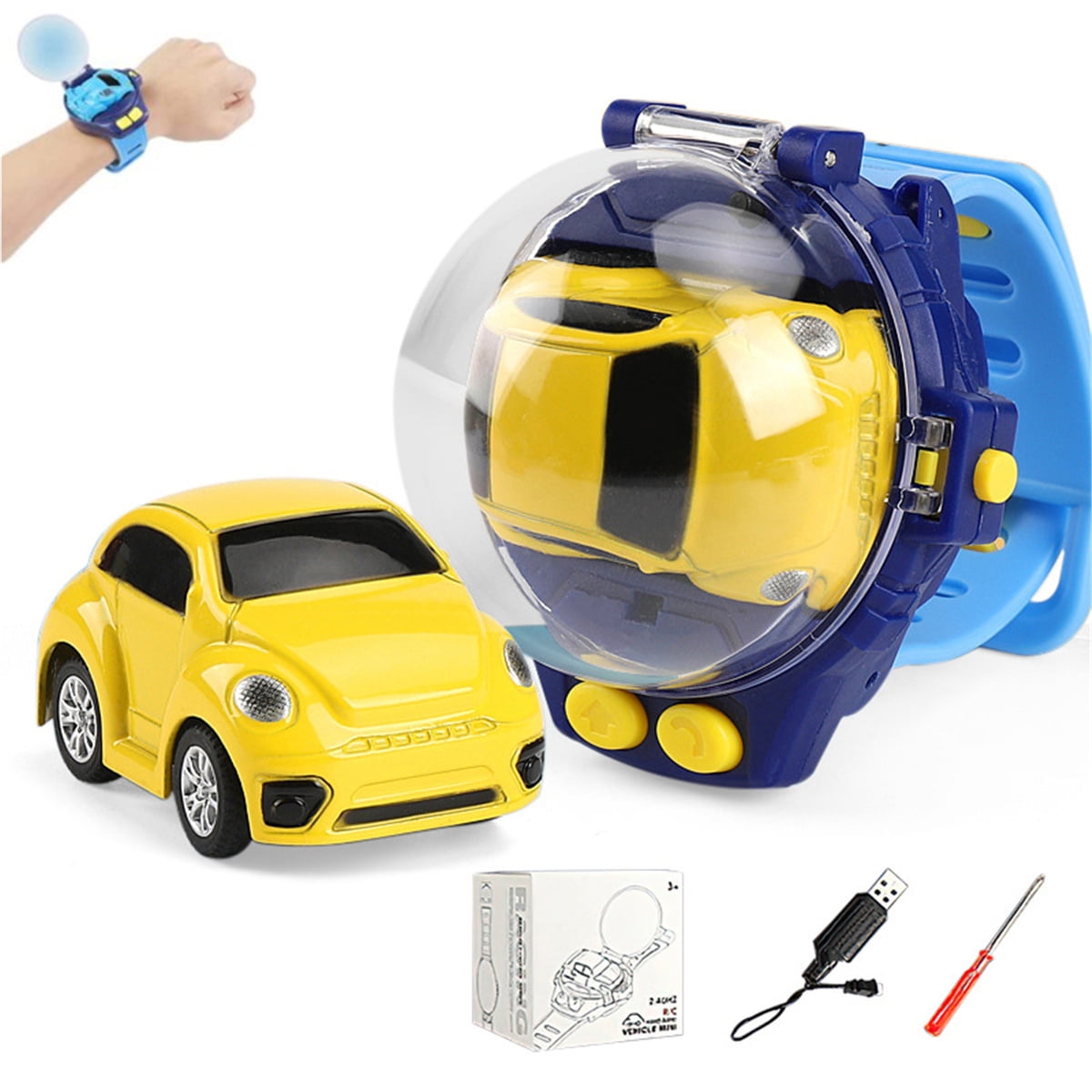 Black_Friday Mini Remote Control Car Watch Toys, Watch Car Toys, 2.4 ...