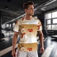 thumbnail image 3 of Wukai Christmas Snowman Gift Print Men's Short-Sleeved Mesh T-Shirt,Quick-Dry Short Sleeve Workout T-Shirt-X-Small, 3 of 8