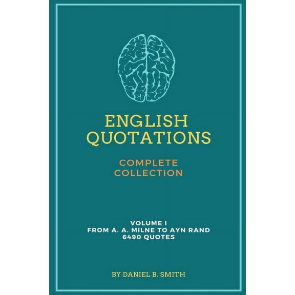 English Quotations Complete Collection: Volume I, (Paperback)