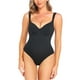 thumbnail image 2 of Body moldeador de entrepierna con tirantes ajustados de encaje para mujer, 2 of 9