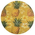 thumbnail image 3 of Lunarable Pineapple Round Rugs -Washable Non-Slip Small Round Area Rug Throw Soft Circle Rugs for Bedroom, Modern Print Indoor Carpet for Entryway Sofa Living Room, 3 of 6