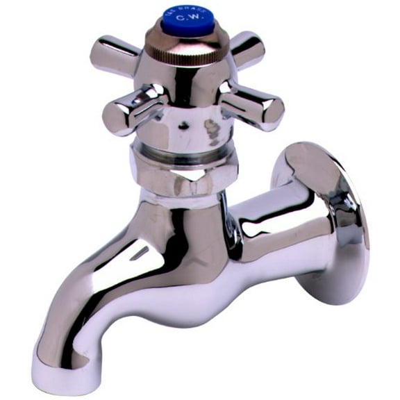 T&S Brass T&S Brass B-0706 Sill Faucet Self-Closing with 1/2-Inch Npt Female Inlet and 3-7/8-Inch Wall to Center of Spout touch-on-bathroom-sink-faucets
