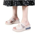 thumbnail image 4 of VerPetridure Slippers for Women Slippers Summer Ladies Shoes Casual Women's Sandals Flat Wedge Heels Slippers, 4 of 9