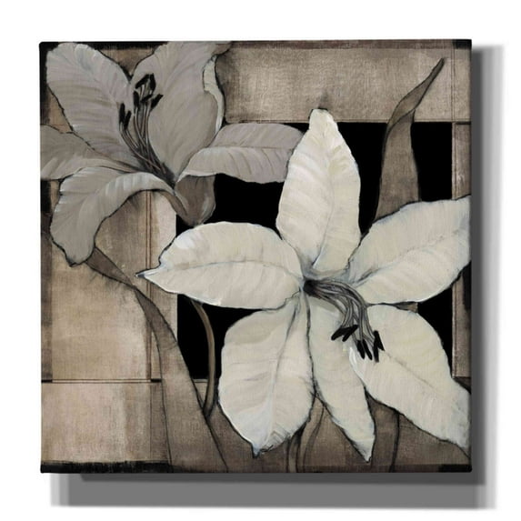 Epic Graffiti 'Dramatic Lily Grid II' by Tim O'Toole, Canvas Wall Art, 12"x12"