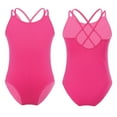 thumbnail image 1 of renvena Kids Girls Spaghetti Strap Ballet Dance Leotard Sleeveless Cotton Gymnastic Activewear, 1 of 7