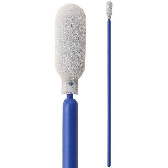 (Bag of 50 Swabs) 71-4505: 6.47” Overall Length Foam Swab with Flexi-Tip Foam Mitt and Polypropylene Handle