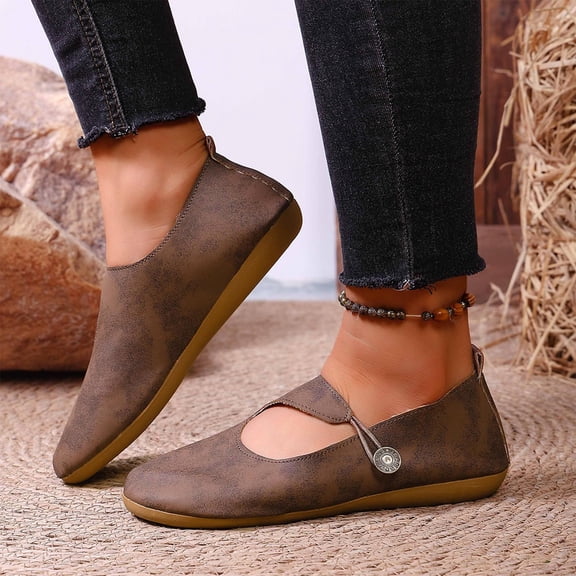 Women's Slip on Flats, Casual Loafers for Women with Soft Sole Comfortable Flat Shoes for Everyday Walking, Versatile Lightweight Footwear for Work and Home