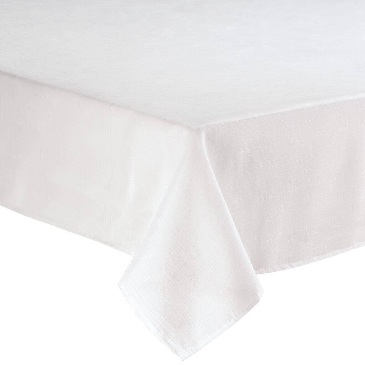 Oxford 52"x70" 100 Polyester Tablecloth in White
