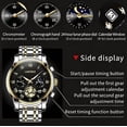 thumbnail image 3 of LAATIKUI Reloj de Cuarzo para Hombre Impermeable Casual de Negocios Luminoso para Regalo, 3 of 9
