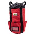 thumbnail image 1 of Rock N Rescue Arbor Rope Storage Bag - Rock and Tree Climbing Equipment, Arborist Gear, Bucket Style Backpack, Waterproof Nylon Material, Red, 200', 1 of 4