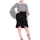 thumbnail image 1 of City Chic Falda Asimétrica con Volantes para Mujer, Negro, M/18, 1 of 1
