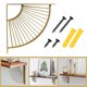 thumbnail image 4 of Soporte de Sector de decoración para colgar en la pared soporte artesanal de Metal estantes flotantes soportes de estante Compatible con el hogar, 4 of 5