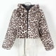 thumbnail image 3 of Chaqueta de abrigo cálida con capucha y estampado de invierno para mujer, 3 of 9