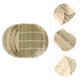 thumbnail image 4 of 4 Pcs 6.69-In Round Bamboo Sushi Rolling Mat, Sushi Roller, Sushi Maker, Sushi Making Kit For Home Japanese Sushi Mat Making Mat Diy Sushi, 4 of 8