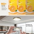 thumbnail image 4 of Lightania 15 Inch Flush Mount Ceiling Light with Remote Control & Night Light, 5CCT Dimmable Ceiling Light Fixture, 35W 3500LM 2700K-6500K Adjustable, 4 of 9