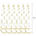 thumbnail image 5 of Pebbuoy 6Pcs Spiral Pendant Party Streamers Hanging Plastic Streamer Spiral Pendant Twin Tail Party Ceiling Foil Swirl Decorations, 5 of 7
