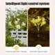 thumbnail image 5 of Lámpara De Pie De Jardín De Plástico 7 Luces Solares De Simulación De Flores Con 42 Led Blancos Cálidos, Impermeables, Para Jardín, Decoración De Césped, Color Amarillo, 73cm (1 Unidad) Rkxzt, 5 of 8