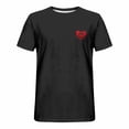thumbnail image 3 of Plebaso T-Shirts Graphiques pour Hommes Manches Courtes Décontractées Chemises Surdimensionnées Imprimé Col Rond T-Shirt d'Été Ample, 3 of 4