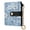 Light Blue Background, variant on Small Wallet For Women Bifold Leather Pocket Coin Credit Card Holder With RFID Blocking Orange Flowers Pattern