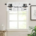 thumbnail image 2 of Happy Father's Day Kitchen Valances for Windows 42x12 Inch Kitchen Curtains Valances Rod Pocket Bow Beard Funny Decor Bathroom Window Valances for Window Treatment Decor, 2 of 6