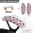 thumbnail image 6 of SCRAWLGOD Stretchy Office Chair Arm Slipcovers Comfortable Washable Gaming Chair Arm Covers Easy to Remove Desk Chair Armrest Protector, Set of 2, Dachshund Heart Doughnut Floral, 6 of 6