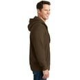 thumbnail image 3 of Sport-Tek F282 Mens Super Heavyweight Full-Zip Hooded Sweatshirt, Brown - Small, 3 of 6