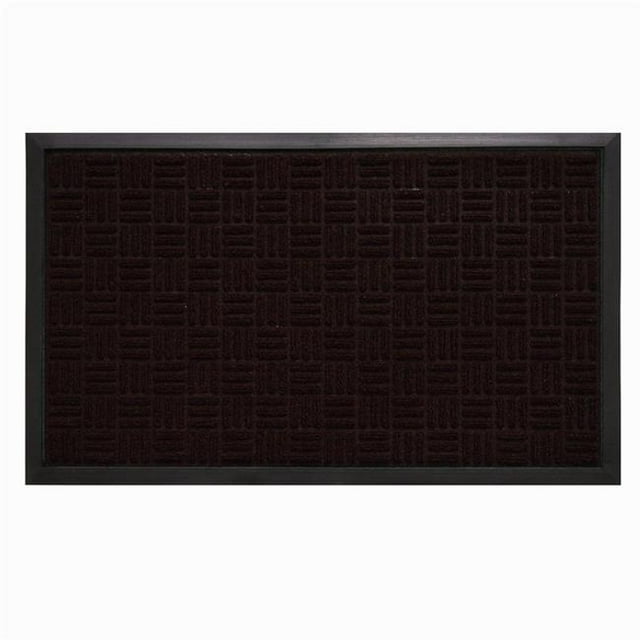 Sports Licensing Solutions 6007955 36 x 24 in. Parquet Brown Olefin Nonslip Boot & Shoe Scraper