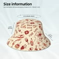 thumbnail image 3 of Balery Red Wine Sombreros para el sol para hombre y mujer, sombrero de pescador con UPF 50+, 3 of 6