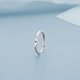 thumbnail image 1 of Anillo de plata 925 con 26 letras, diseño de nicho femenino, anillo con elemento de lujo, anillo abierto para dedo índice, 1 of 5