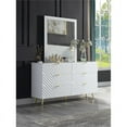 thumbnail image 4 of Acme Furniture Gaines Dresser, White High Gloss Finish Composite Wood, Metal, 4 of 8