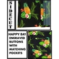 thumbnail image 5 of LA LEELA Men's Hawaiian Shirts Short Sleeve Button Down Shirt Mens Tropical Shirts Casual Vacation Summer Party Caribbean Shirts for Men Funny S Pineapples, Black, 5 of 7
