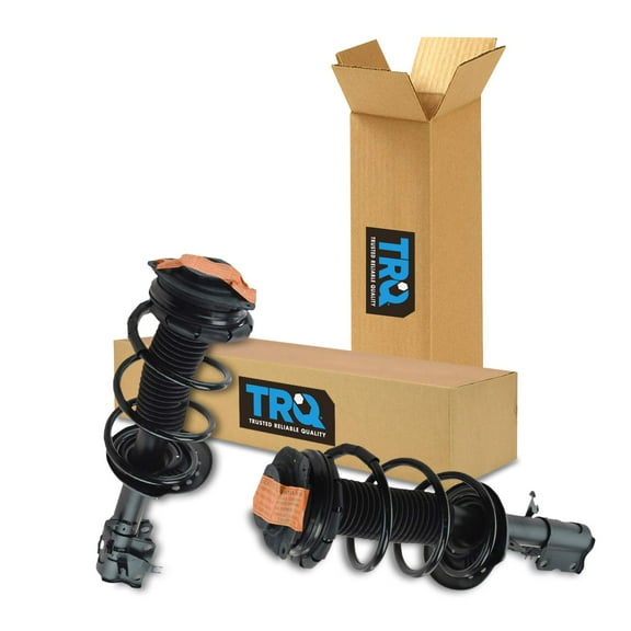 TRQ Front Strut & Coil Spring Assembly Set Driver & Passenger Sides Fits Select 08-12 Nissan Rogue