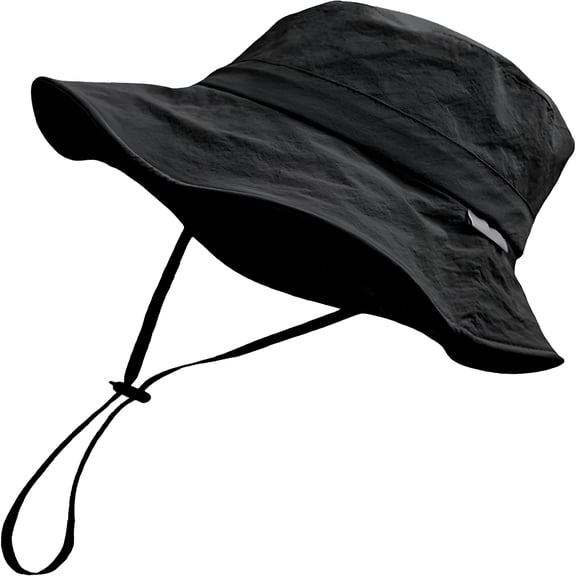 TELOLY Waterproof Bucket Hat for Men Women Quick Dry Sun Hat Fishing Safari Hat Adjustable Chin Strap Uv Protection