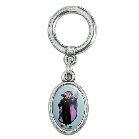 Sesame Street Vintage Count Von Count Shoe Sneaker Shoelace Oval Charm Jewelry