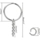 thumbnail image 2 of 50Pcs Keyring Blanks Split With Link Chain And Jumps Rings Metal Key Rings, 2 of 3