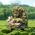 thumbnail image 3 of ​​ZCSKFIN Garden Decorative Troll Stake with Book, Whimsical Outdoor Sculpture for Garden Beds and Patio, Fantasy-Themed Ornament for Yard and Landscape Embellishment​​, 3 of 7
