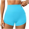 thumbnail image 4 of leijia Women's High Waisted Yoga Shorts Tummy Control Butt Lifting Workout Shorts Running Athletic Gym Shorts Stretchy Biker Shorts, 4 of 4