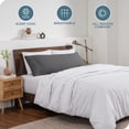 thumbnail image 3 of Bare Home Body Pillowcase - Envelope Closure - Ultra Soft - Double Brushed - Gray, 3 of 7