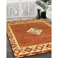 thumbnail image 2 of Ahgly Company Indoor Square Abstract Orange Abstract Area Rugs, 7' Square, 2 of 6