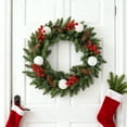 thumbnail image 2 of Cheapark Berry Vine Christmas Wreath - Lush Natural-Looking Foliage, Hanging Garland for Front Door, Durable Festive Decor for Christmas Home & Holiday Gatherings, 2 of 8