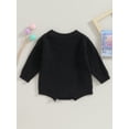 thumbnail image 4 of Bagilaanoe Newborn Baby Girl Knitted Romper Sweater Long Sleeve Bodysuits Flower Embroidery Pullover 3M 6M 9M 12M 24M Infant Warm Jumpers Tops Fall Loose Knitwear, 4 of 8