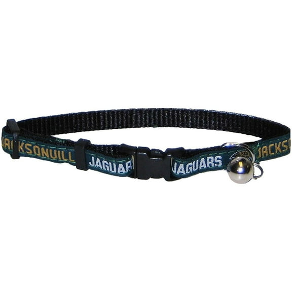 Pets First Jacksonville Jaguars Cat Collar - Durable and Heavy Duty Nylon Web Collar