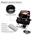 thumbnail image 4 of Uourmeti Dancing Santa Snowflake Decoration Lightweight Crossbody Purse, Polyester Crossbody Bags with Pocket Cell Phone Crossbody Bag for Travel Daily Use, 4 of 7