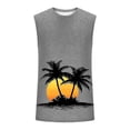 thumbnail image 4 of Hilenly Mens Summer Beach Tank Top Tropical Hawaiian Palm Tree Print Sleeveless Shirts Muscle Tee Vacation Shirts, 4 of 6