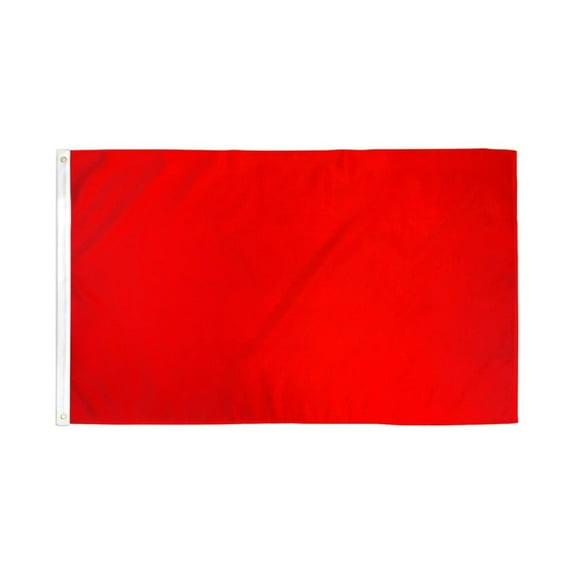 Red Solid Color Flag 3x5ft Poly
