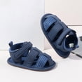 thumbnail image 6 of Baby Boy Walking Sandals Infant Closed Toe Breathable Mesh Lightweight Sport Sandals for Summer Outdoor Toddler Casual Shoes Gibobby,4,Dark Blue, 6 of 9