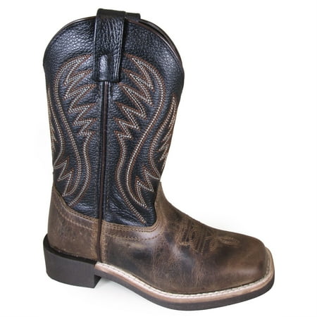 

Kid s Travis Brown Wax Distress/Black Western Boot